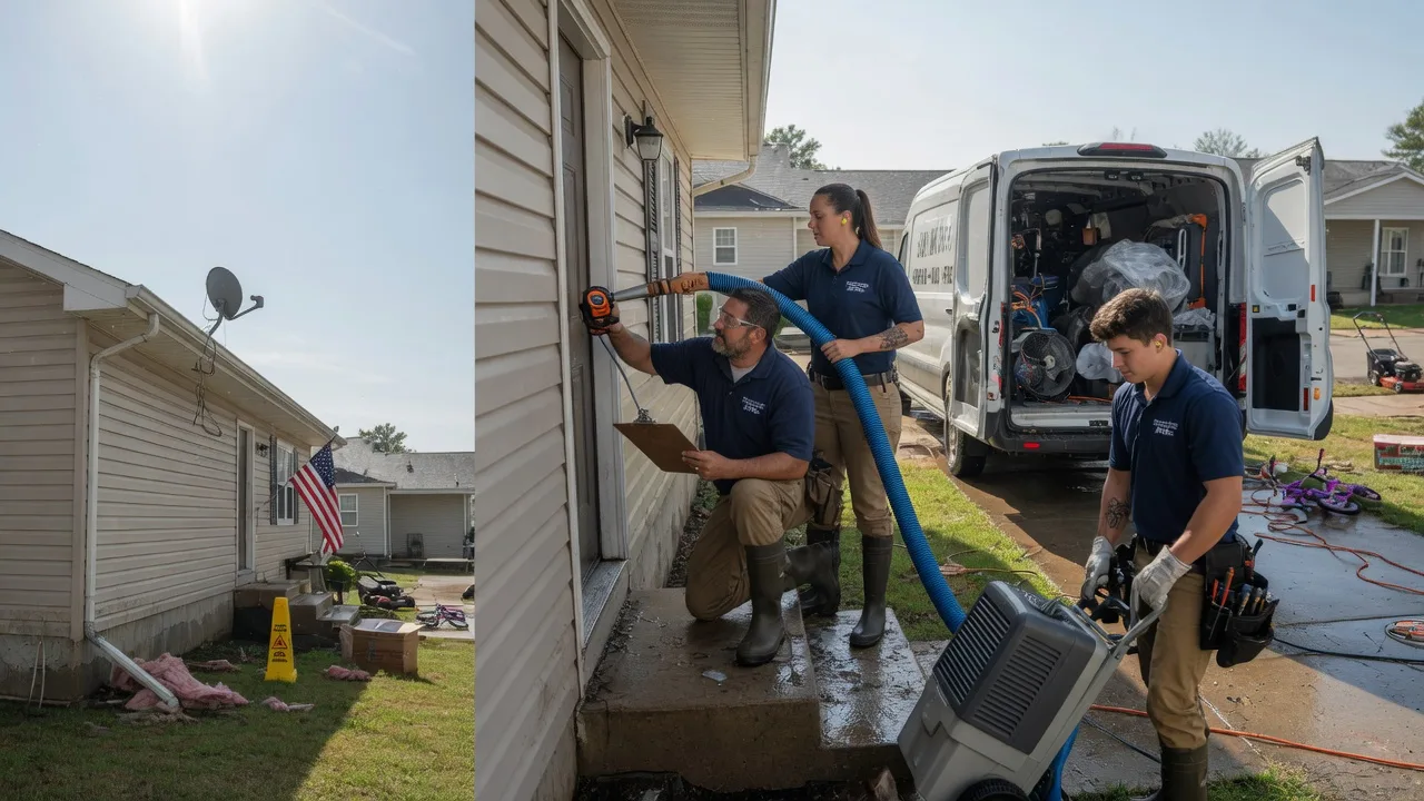 Ceiling Water Damage Restoration in Kaukauna, WI near me